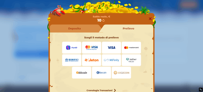 Pagamenti su casino senza account.