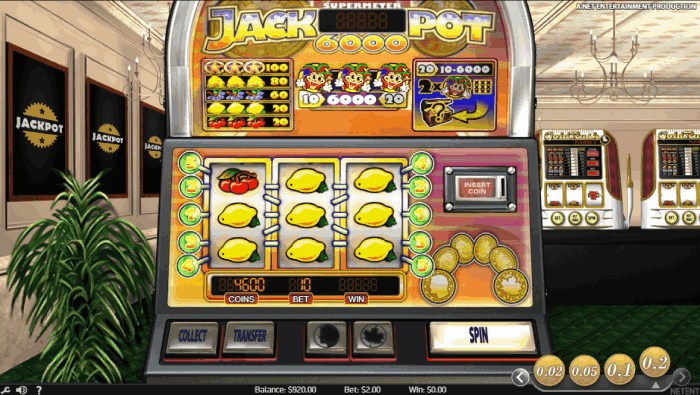 Jackpot 6000 Slot con un elevato RTP